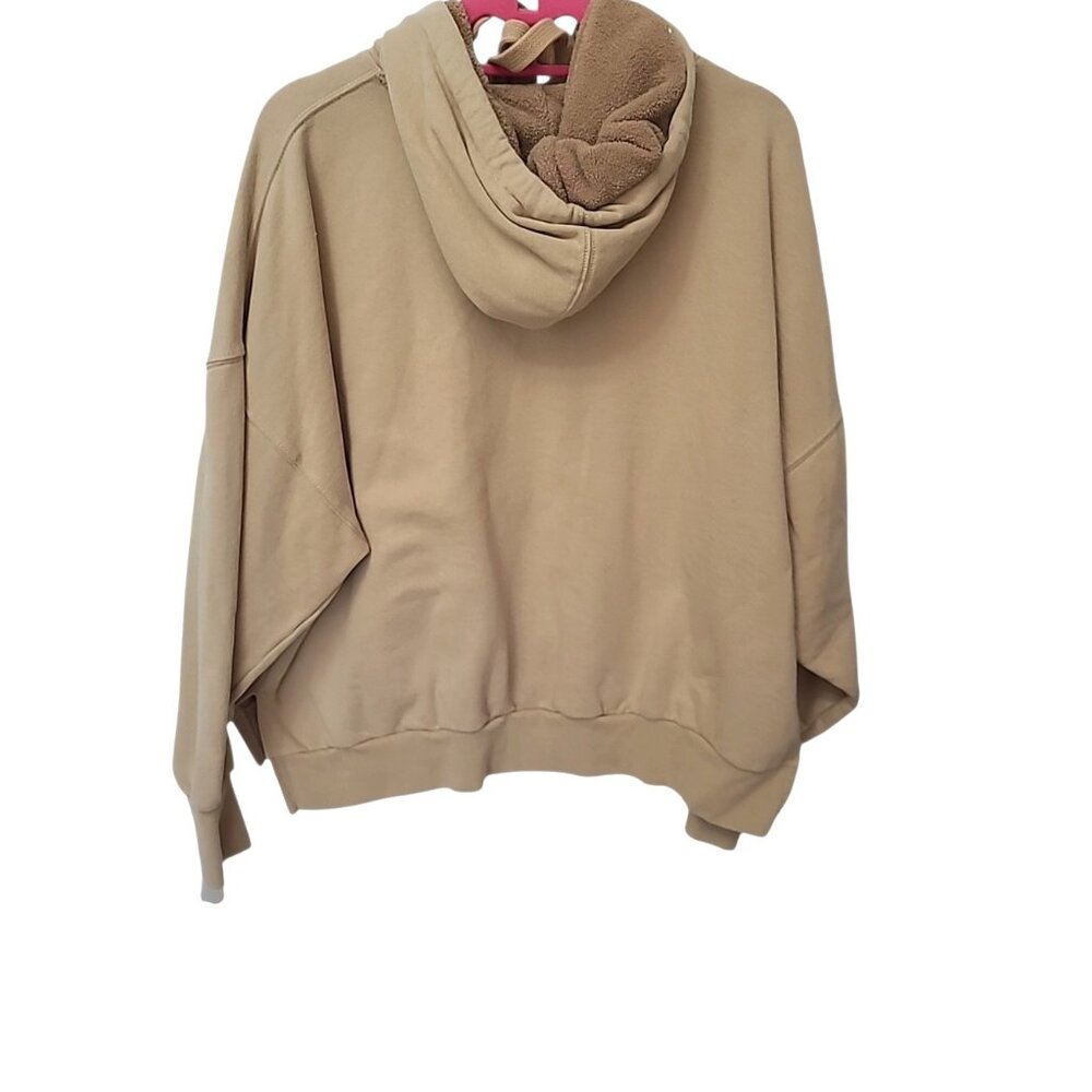 American Eagle Women Pullover S Big Hugs Keep Smiling Graphic Oversized Hoodie - Picture 2 of 14